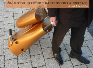 How About A Scooter That Folds Into A Briefcase?