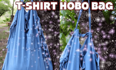Scissors magic – DIY no sew T-Shirt Hobo 1