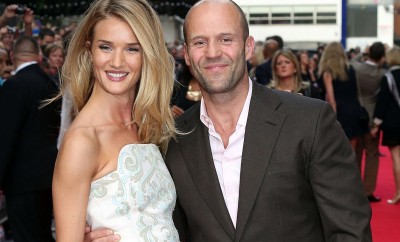 Actor Jason Statham and wife