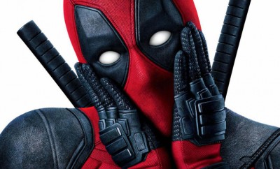 Deadpool superhero with hands on his face