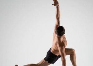 Man in a yoga pose