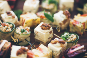 Canapé, food, catering