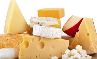 Different types of cheeses