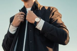 men with a wrist watch