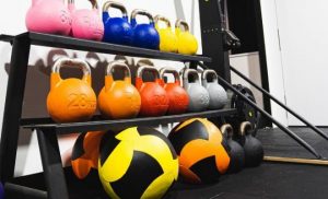 Kettle bells, medicine balls, weights