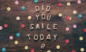 Board with a question -Did you smile today
