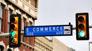 Street sign with eCommerce