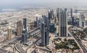 UAE Dubai, Skyscrapers, City center,