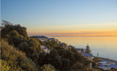 Coastal view of a Australian suburb