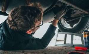 Mechanic Repairing a car