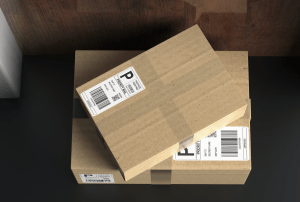 parcels delivered at doorstep