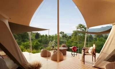 Outdoor patio, glamping, travel