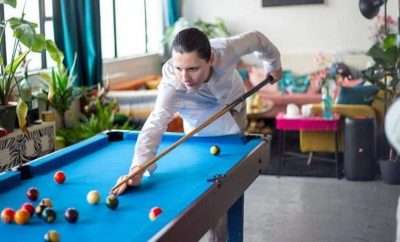 Man playing pool