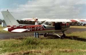 Foxtrot, Pappa, Sierra, the aircraft that suffered flap-failure on Tony’s first solo flight.