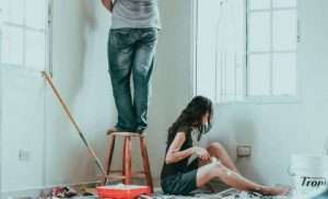 Couple renovating their home