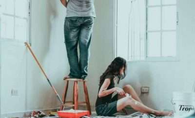 Couple renovating their home