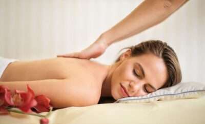 Woman having a massage